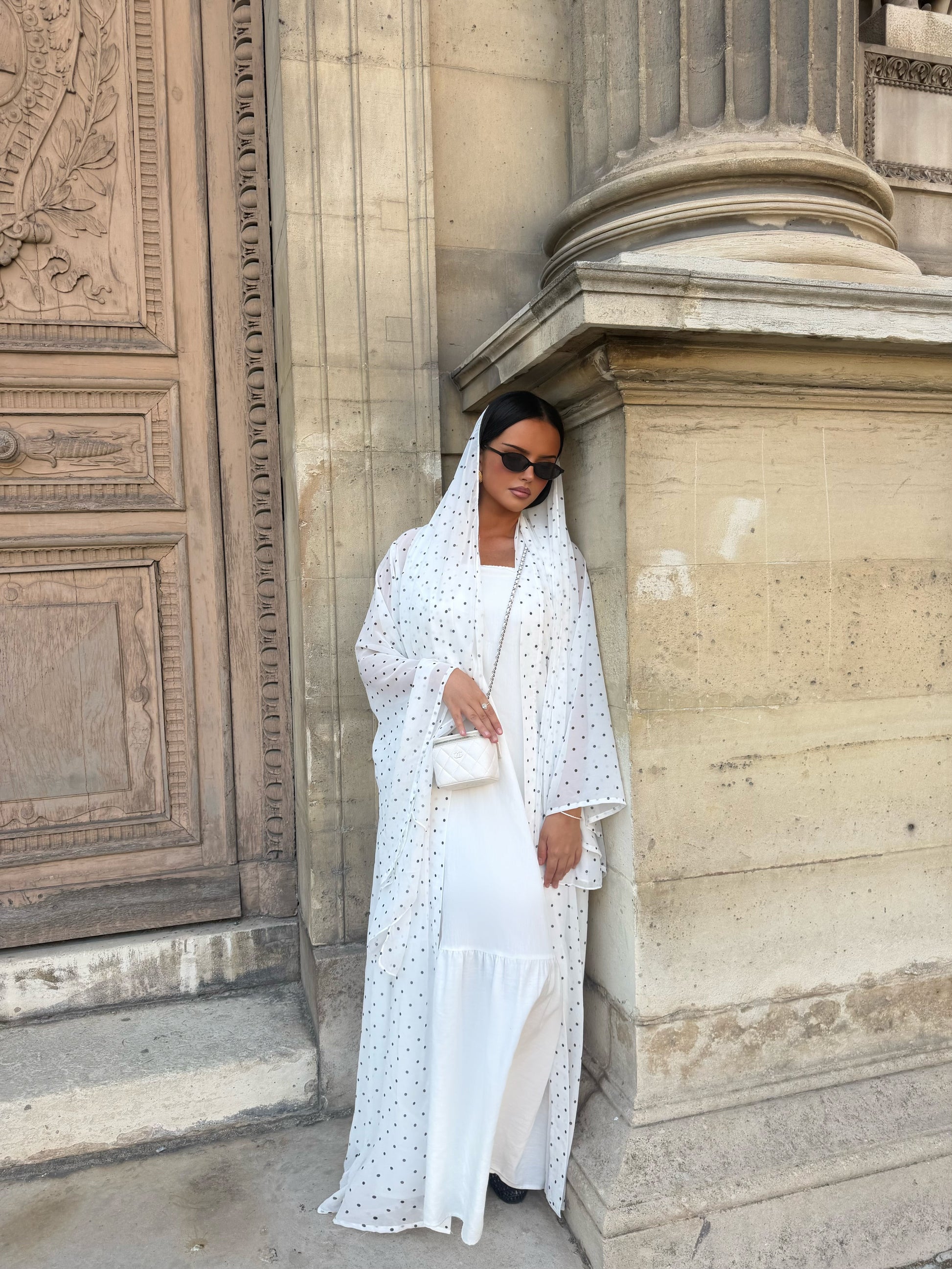 Kimono mousseline à pois